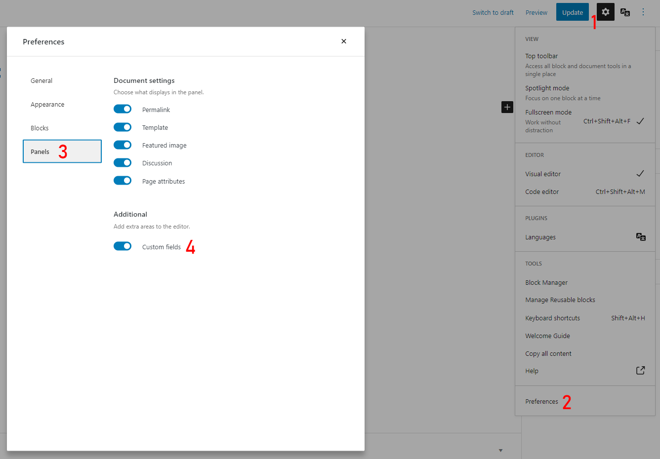 custom fields