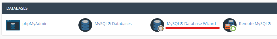 Database wizard